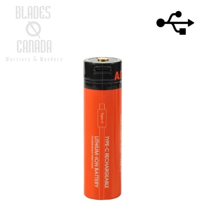 (image for) Acebeam 21700 USB-C Rechargeable Battery - 20A - 5100mAh